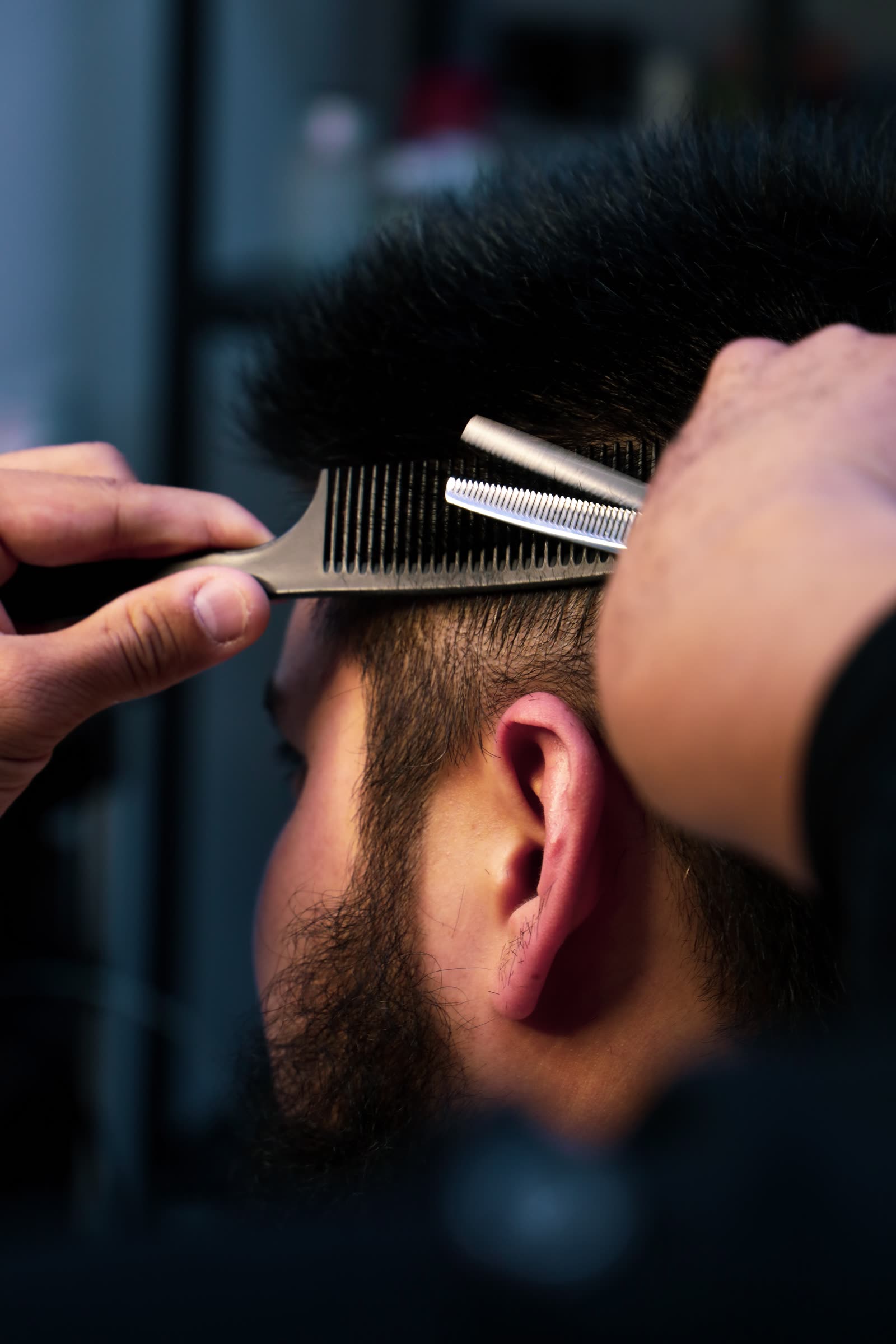 Präziser Fade Haarschnitt